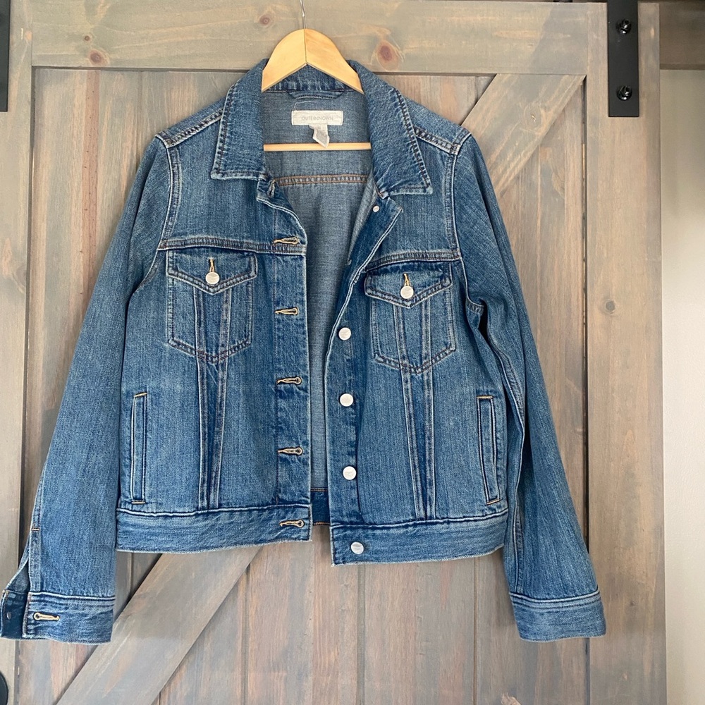 Outerknown Light Blue Denim Jean Jacket - Picture 2 of 6
